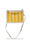 LEATHER TRIMMED LOGO CROSSBODY BAG