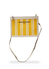 LEATHER TRIMMED LOGO CROSSBODY BAG