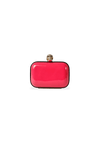 METALLIC SKULL BOX CLUTCH
