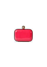 METALLIC SKULL BOX CLUTCH