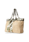 RAFFIA POSITANO SCARF TOTE