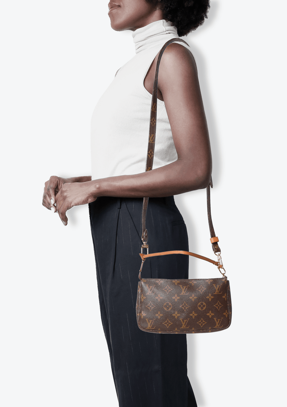 MONOGRAM POCHETTE ACCESSOIRES W/ LONG STRAP