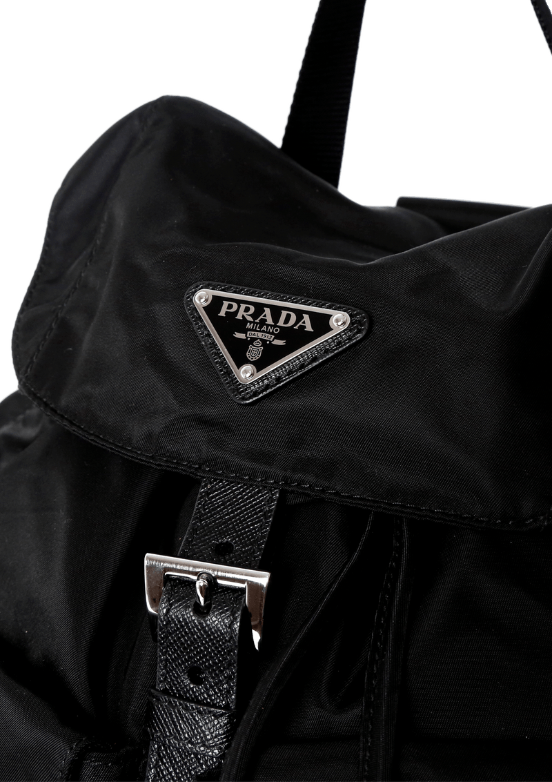 MINI LEATHER TRIMMED BACKPACK