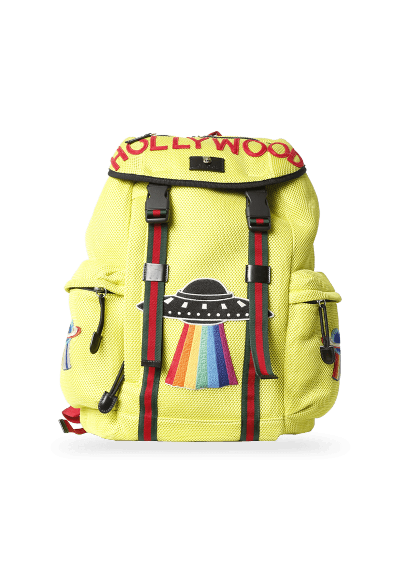 MESH EMBROIDERED HOLLYWOOD BACKPACK