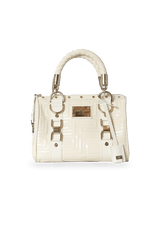 LOGO PATENT LEATHER BAG
