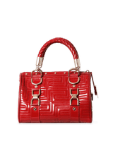 LOGO PATENT LEATHER BAG