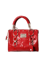 LOGO PATENT LEATHER BAG