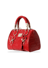 LOGO PATENT LEATHER BAG