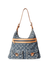 MONOGRAM DENIM BAGGY GM