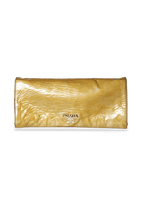 LEATHER FLAP CLUTCH