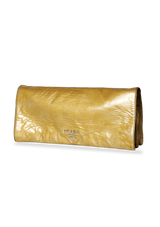 LEATHER FLAP CLUTCH