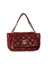 BUBBLE QUIT ACCORDION FLAP BAG