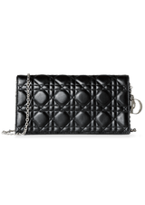 BLACK CANNAGE LAMBSKIN CHRISTIAN DIOR PRETA ORIGINAL