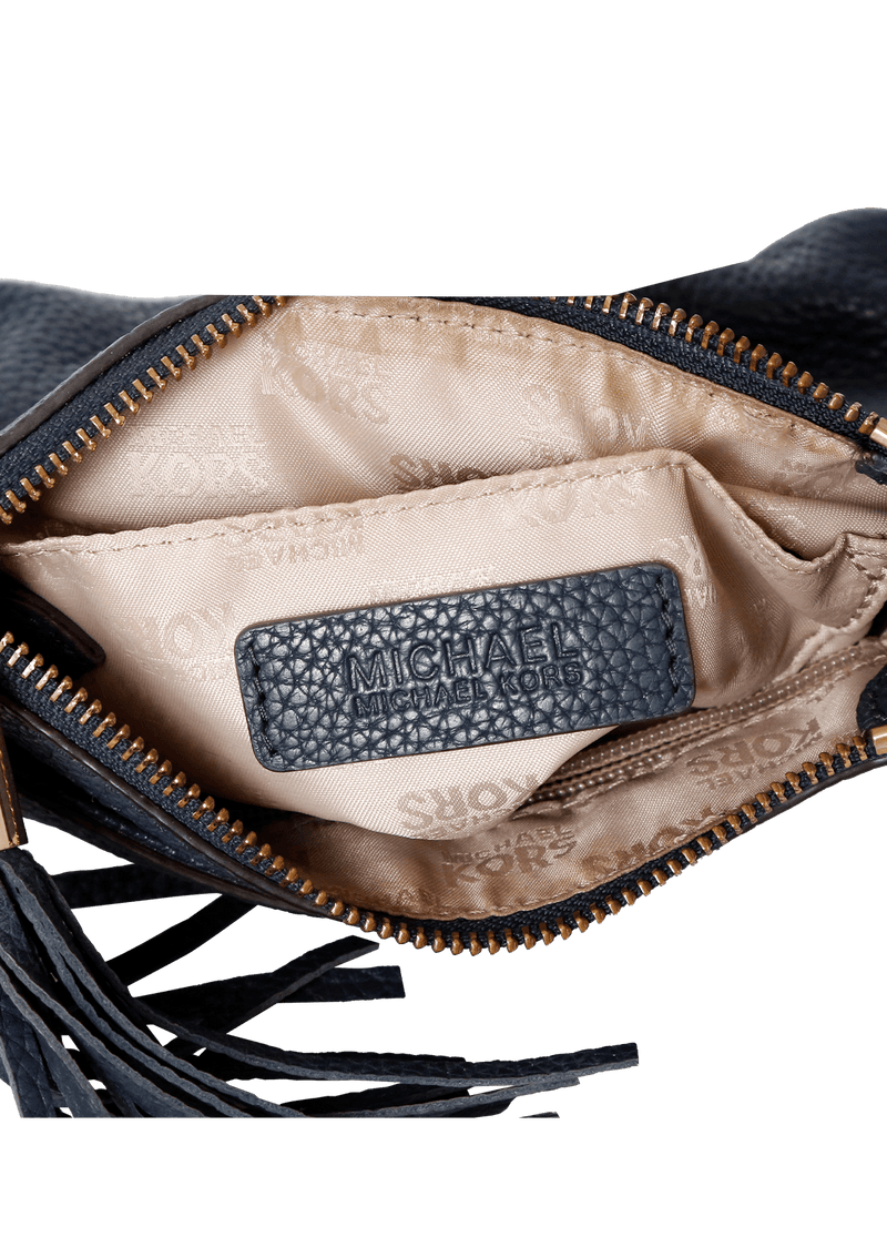 TEXTURED LEATHER CROSSBODY BAG