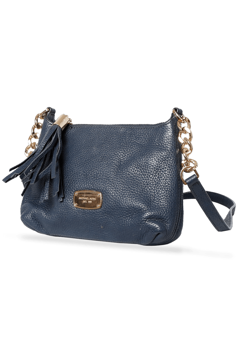 TEXTURED LEATHER CROSSBODY BAG