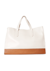 LEATHER BICOLOR TOTE