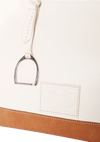 LEATHER BICOLOR TOTE