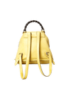 YELLOW PEBBLED BAMBOO BACKPACK
