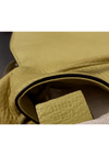 YELLOW PEBBLED BAMBOO BACKPACK