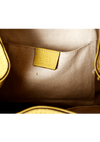 YELLOW PEBBLED BAMBOO BACKPACK