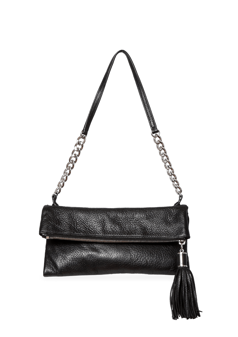 FOLD OVER LEATHER BAG