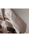LEATHER TRIMMED NYLON HOBO