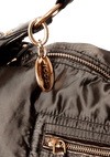 LEATHER TRIMMED NYLON HOBO