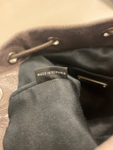 LEATHER BUCKET BAG