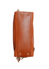 BELTED LEATHER SATCHEL BAG
