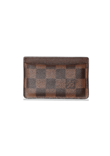 DAMIER ÉBÈNE CARD HOLDER