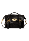 ALEXA LEATHER SATCHEL MULBERRY PRETA ORIGINAL