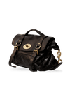 ALEXA LEATHER SATCHEL MULBERRY PRETA ORIGINAL