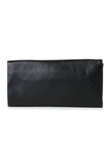 LEATHER CHAIN-LINK CLUTCH