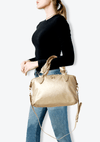 BRAIDED SATCHEL MICHAEL KORS DOURADA ORIGINAL