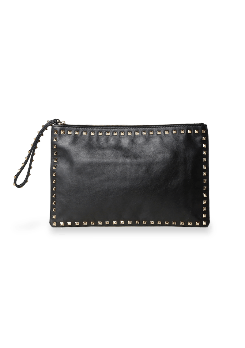 ROCKSTUD LEATHER POUCH