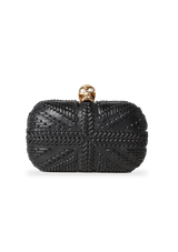BRITANNIA SKULL BOX ALEXANDER MCQUEEN PRETA ORIGINAL