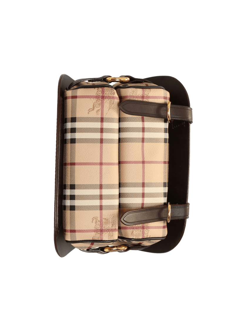 HAYMARKET CHECK BRIDLE SADDLE BAG