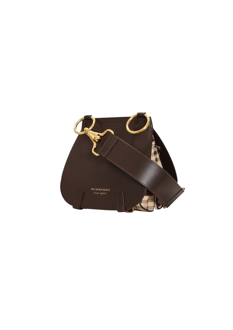 HAYMARKET CHECK BRIDLE SADDLE BAG