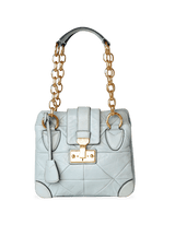 GOLD QUILTED LEATHER