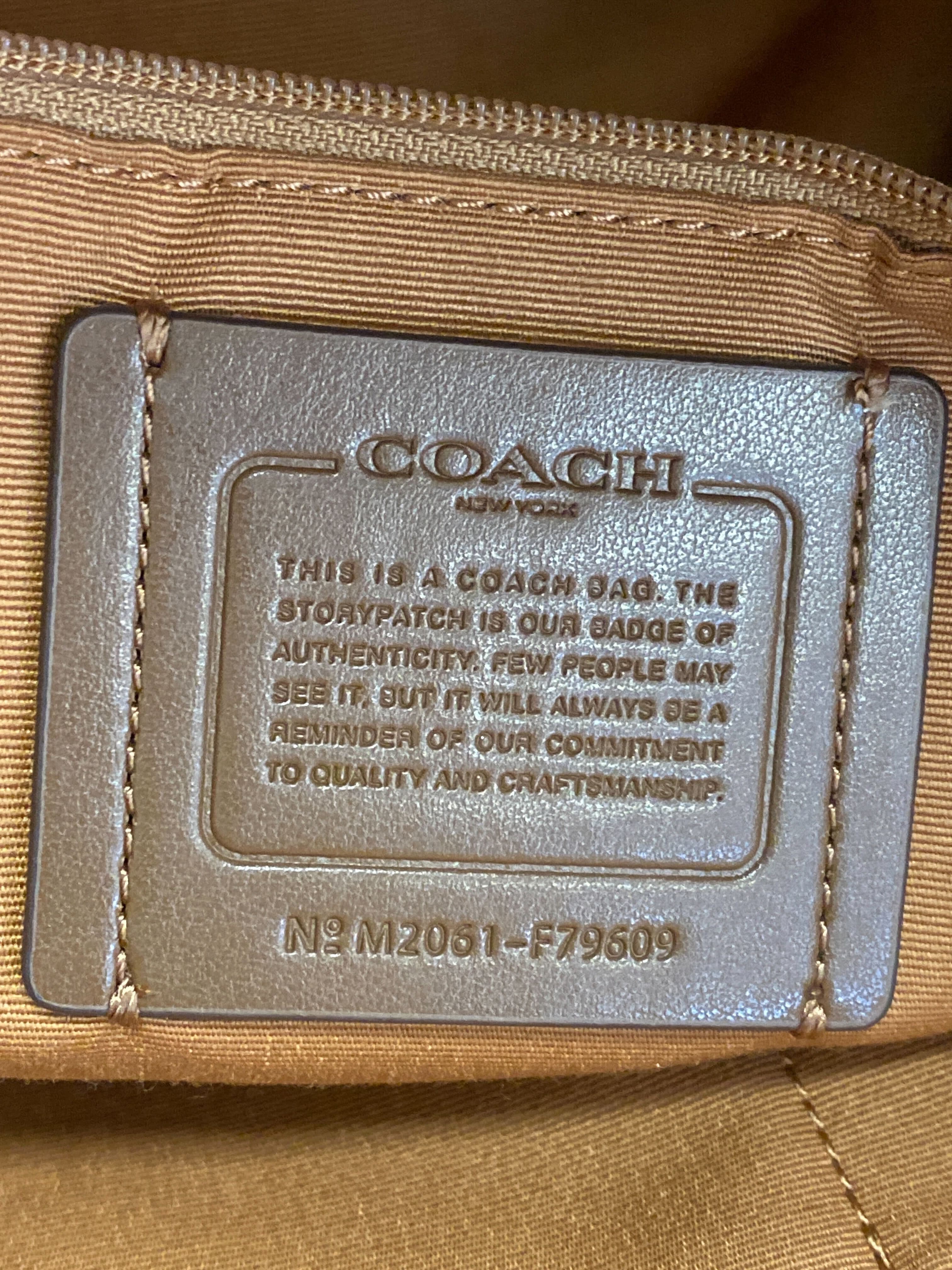 BOLSA COACH SIGNATURE TOTE BAG BEGE ORIGINAL – Gringa