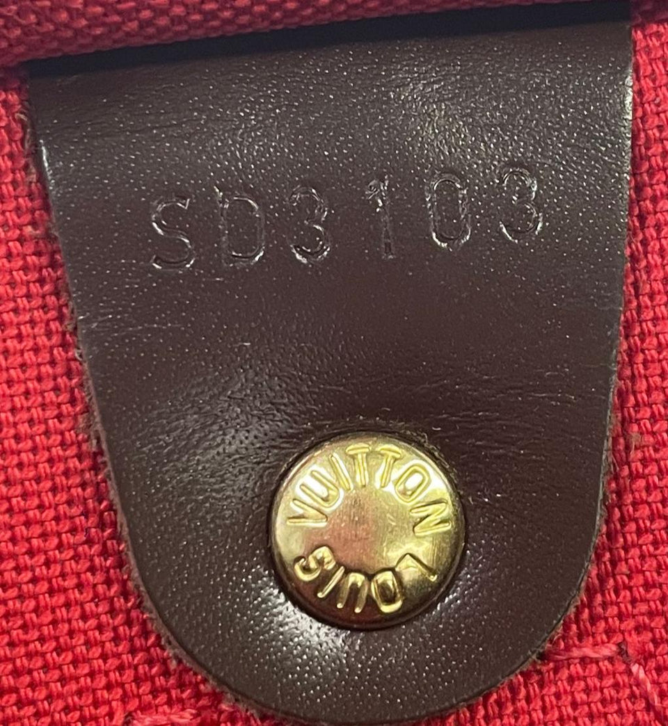 DAMIER ÉBÈNE SPEEDY 35 BANDOULIÈRE