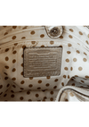 SILVER LEATHER TOTE