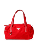 LEATHER TRIMMED TESSUTO BAG