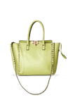 LEATHER ROCKSTUD SATCHEL