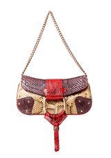 SNAKESKIN SHOULDER BAG