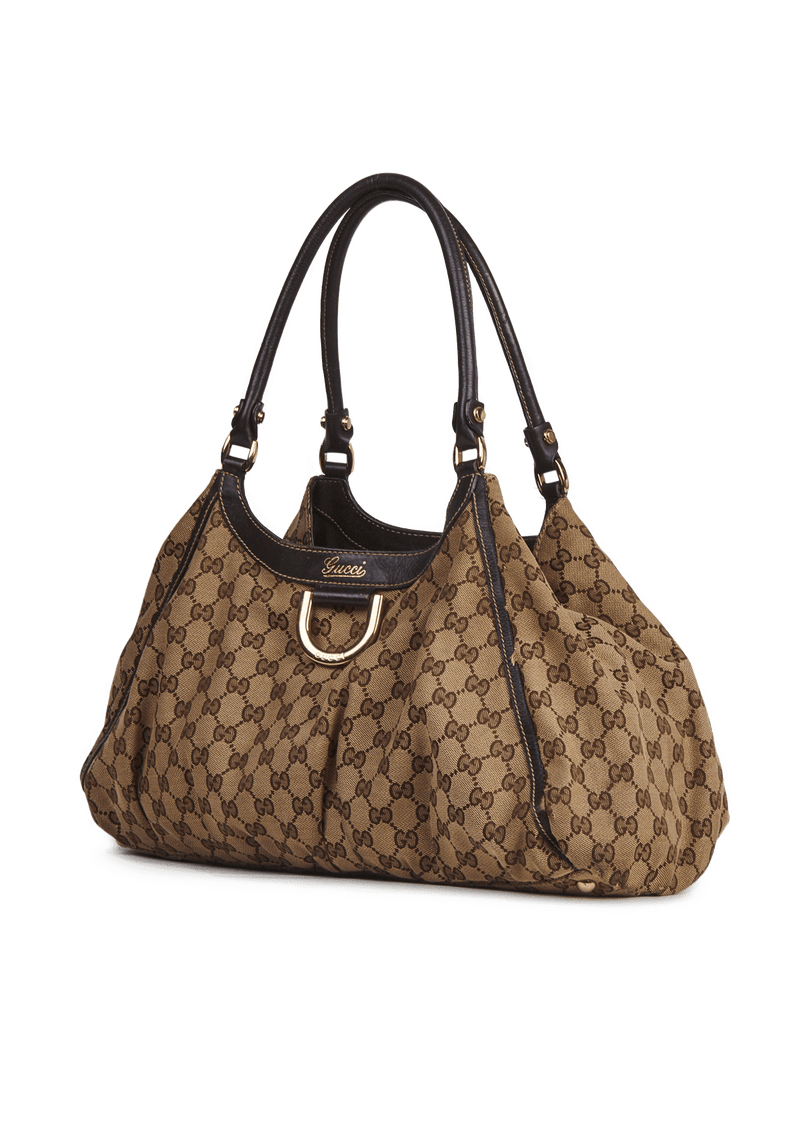 GG CANVAS D-RING HOBO