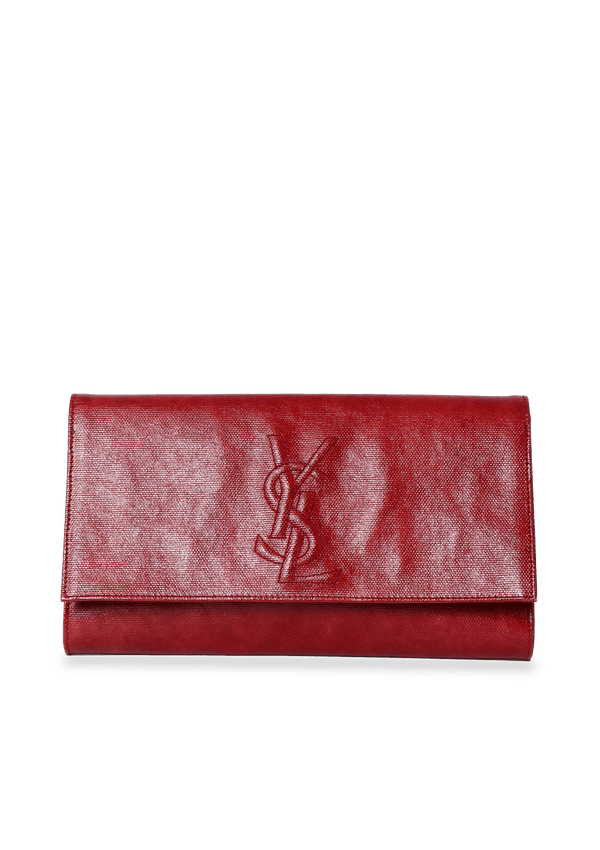 BELLE DU JOUR CLUTCH YVES SAINT LAURENT VERMELHA ORIGINAL