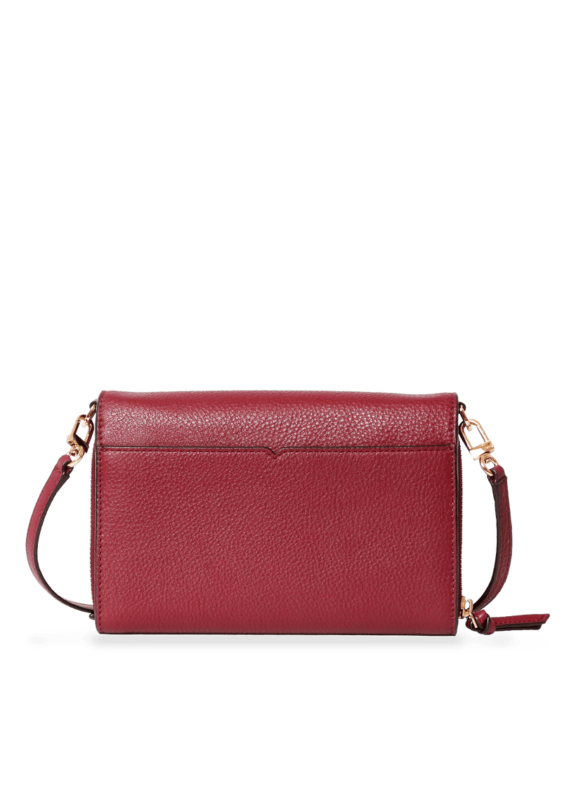 GRAINED LEATHER CROSSBODY BAG