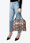 ALTER-PYTHON FALABELLA TOTE STELLA MCCARTNEY CINZA ORIGINAL