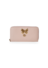 BUTTERFLY ZIP AROUND WALLET GUCCI ROSA ORIGINAL